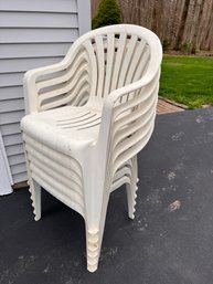 Stack Of Plastic Patio Chairs