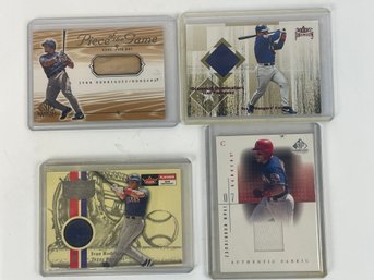 Ivan Rodriguez Game Used Card Lot