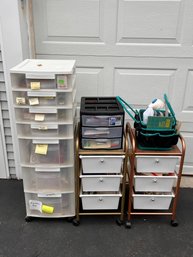 Crafters Delight! Storage With Contents!