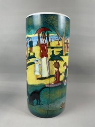 18' Seurat Afternoon In The Park Umbrella Stand