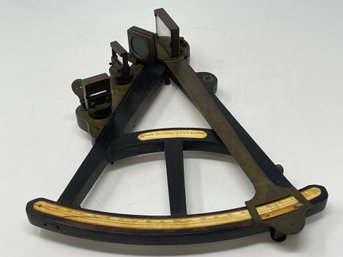 Spencer Browning And Rust Octant - Ebony Frame With Ivory Degree Scale And Nameplate