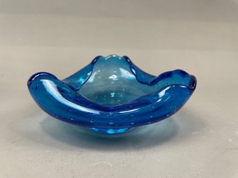4.5' Decorative Candy Dish In Blue