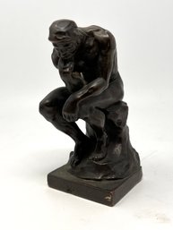 Vintage Statue Of The Thinker - Signed