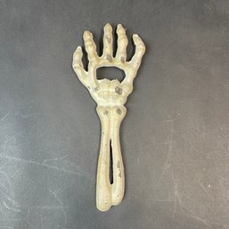 Cast Iron Skeleton Hand Bottle Opener