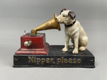 'Nipper, Please' Painted Coin Bank RCA Victor Dog