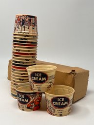 Vintage Box Of NEW OLD STOCK Ice Cream Cups