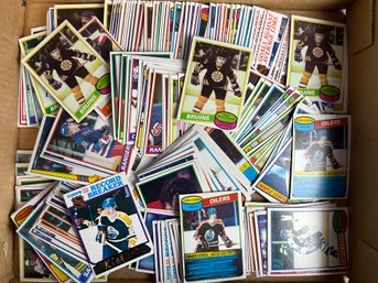 Estate Fresh Lot Of Hockey Cards W/ 3 Topps Bourque Rookies (10)