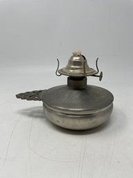 International Silver Company Pewter Oil Lamp