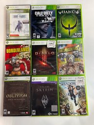 Large Lot Of Used Xbox 360 Games