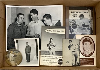 Collection Of Vintage Ted Williams Collectibles (18)