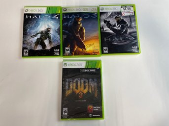 Lot Of Xbox 360 Games Including Halo And Doom!