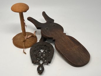 Group Of Antique Collectibles  Including Very Nice Bootjack