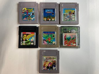 Lot Of (7) Nintendo Gameboy Games  Including Spiderman, Frogger, Gargoyles And More