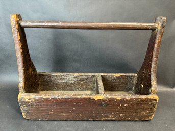 Antique Wooden Tool Caddy