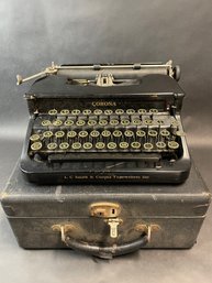 Vintage 1935 Corona Standard Portable Manual Typewriter