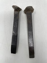 Pair Of Railroad Spikes