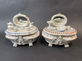 Staffordshire Porcelain Boxes