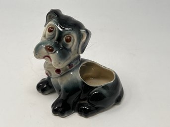 Vintage Kitsch Dog Planter