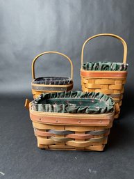 Longaberger Wicker Basket Lot