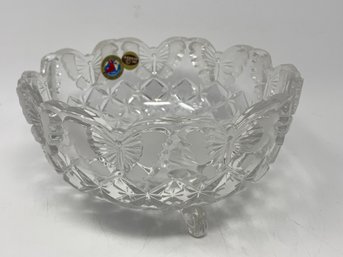 Hofbauer Crystal Butterfly Bowl