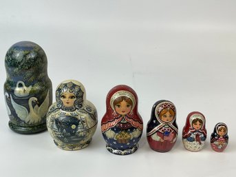 Lot Of Various Russian Nesting Dolls