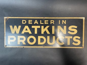 Vintage Watkins Dealer Sign