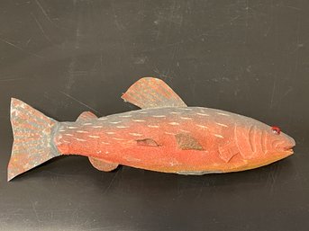 Folk Art Fish Decoy By Koosed