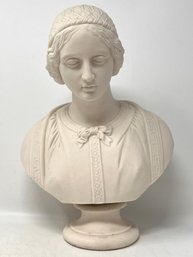 A Parian Bust Of A Renaissance Woman By Bates, Brown-Westhead, Moore