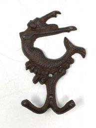 Cast Iron Mermaid Wall Hook