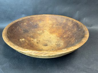 Vintage Wooden Dough Bowl