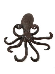 Cast Iron Octopus Wall Hook