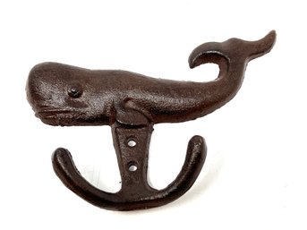 Cast Iron Whale Wall Hook