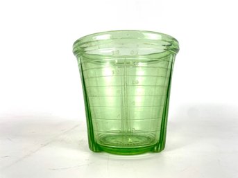 Green Depression Glass Measuring Cup