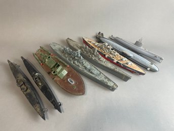 Lot Of Eight Ship Models
