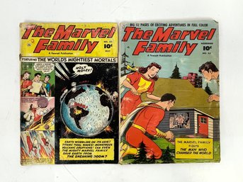 Vintage The Marvel Family Comic Lot 11