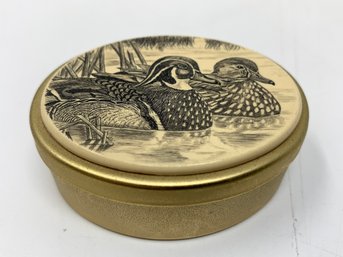 Trinket Box With Duck Detail