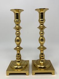 Pair Of Brass Candlesticks