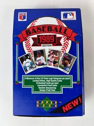 Unopened 1989 Upper Deck Baseball Collectors Choice Wax Box