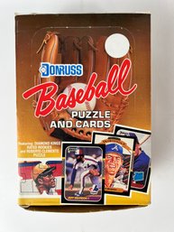 Unopened 1987 Donruss Baseball Puzzle And Cards  Wax Box