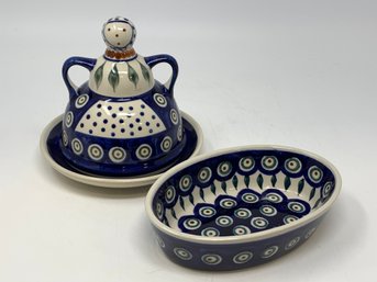 Lot Of Polish Pottery