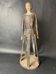 Folk Art Santos Cage Doll 28'