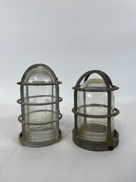 Pair Of Explosion Proof Light Fixture Cages