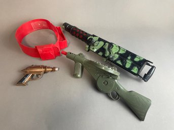 Vintage Typy Gun Lot As Is Including Marx And Ray Gun 1960s