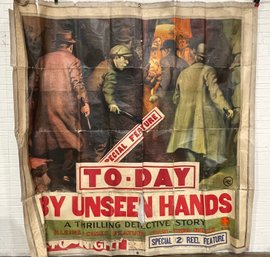 1913 Original Litho Over Canvas Movie Banner / Poster For The General Film Co. By George Kleine For HC Miner