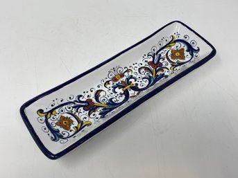 Hand Painted Italian Pottery Tray