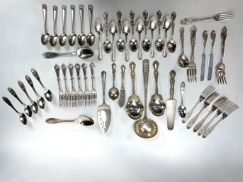 Collection Of Antique Silverplate Flatware
