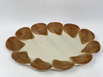 Fitz And Floyd Ceramic Shell Platter