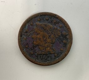 1854 Large Cent (13)