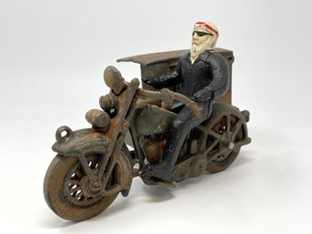 Cast Iron Motorcycle Toy