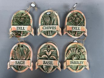 Set Of Herb Placards